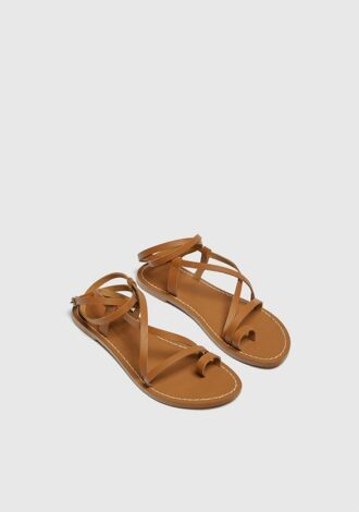 Flat Back Strap Sandals.